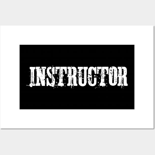 Instructor Gift Idea Design Motif Wall Art by Shirtjaeger